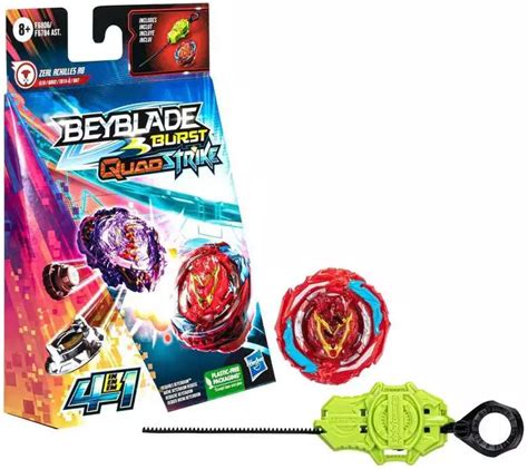 Beyblade Burst Quadstrike Zeal Achilles A8 Starter Pack Hasbro Toys Toywiz