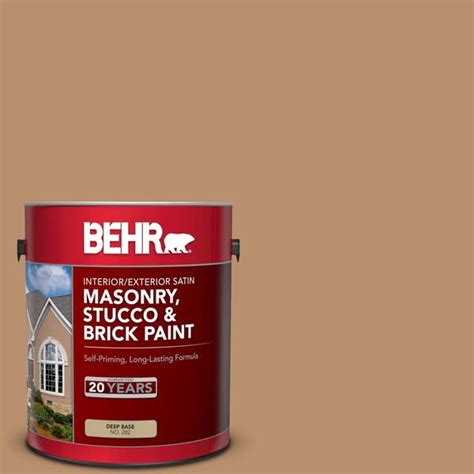 BEHR 1 Gal S280 5 Windswept Leaves Satin Interior Exterior Masonry