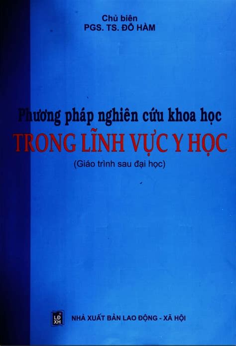 Phương pháp nghiên cứu khoa học trong lĩnh vực y học Giáo trình PDF