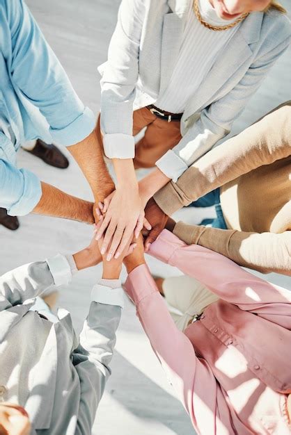 Premium Photo Teamwork Hands And Business People In Collaboration