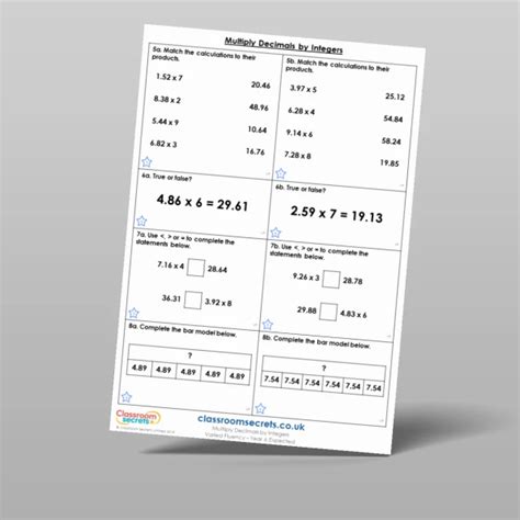 Multiply Decimals By Integers Varied Fluency Resource Classroom Secrets