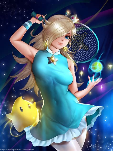 Rosalina Tennis Eason Li Nintendo Princess Mario Super Mario Art