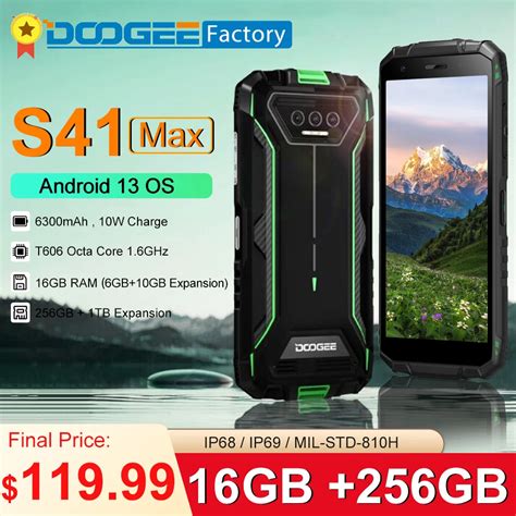 Doogee S Max Gb Gb Rugged Smartphone Mah Mp Ai Triple