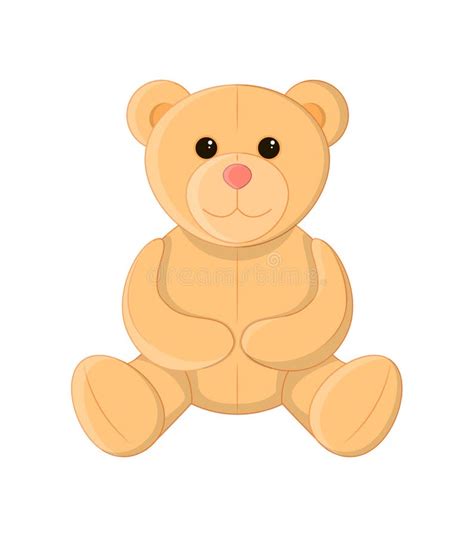 Urso De Peluche Bonito Brinquedo Macio Ilustração Do Vetor Ilustração