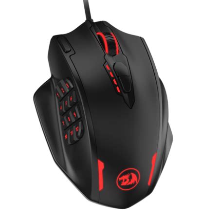 Mouse Gamer Redragon Ptico Impact M Al Mbrico Usb A Dpi Negro