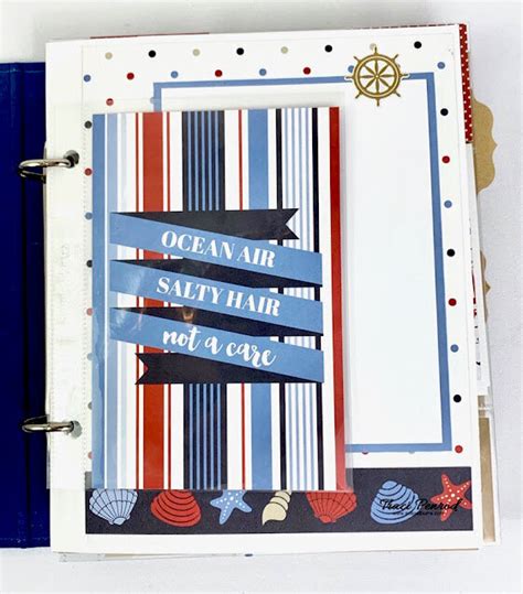 By The Sea Scrapbook Album Project Idea