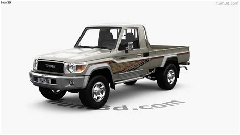 360 View Of Toyota Land Cruiser Single Cab Pickup LX 2024 3D Model