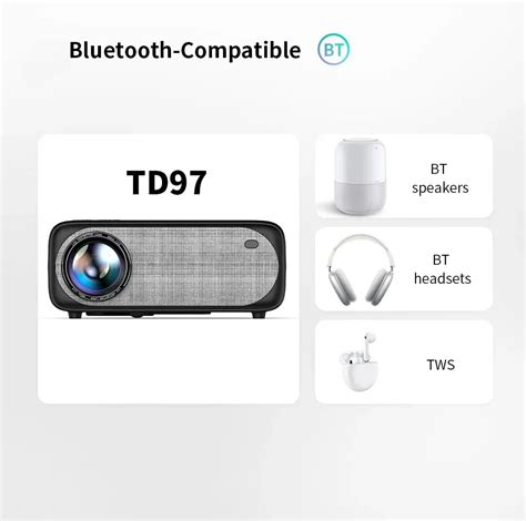 ThundeaL Full HD Projector 1080P WiFi LED Video Proyector TD97 Home ...
