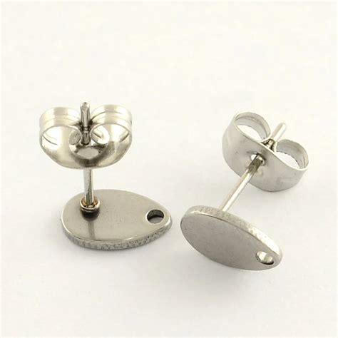 Aliexpress Buy Pcs X Mm Stainless Steel Ear Stud Earrings