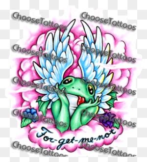 Cute Idea Angel Frog Tattoo Free Transparent Png Clipart Images