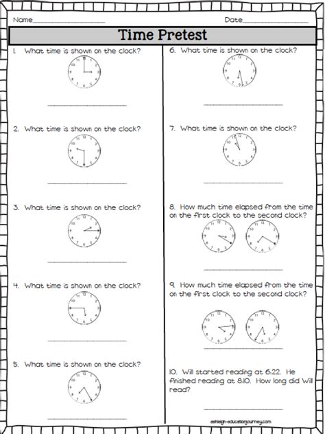 Elapsed Time Videos For Third Grade