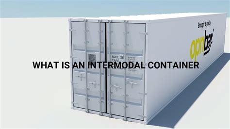 What Is An Intermodal Container Intermodal Container