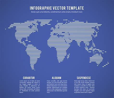 Mapa Del Mundo Abstracto Vector Premium