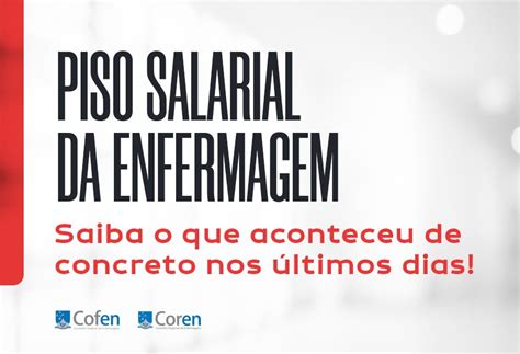 Como Est A Quest O Do Piso Nacional Da Enfermagem Cofen Responde