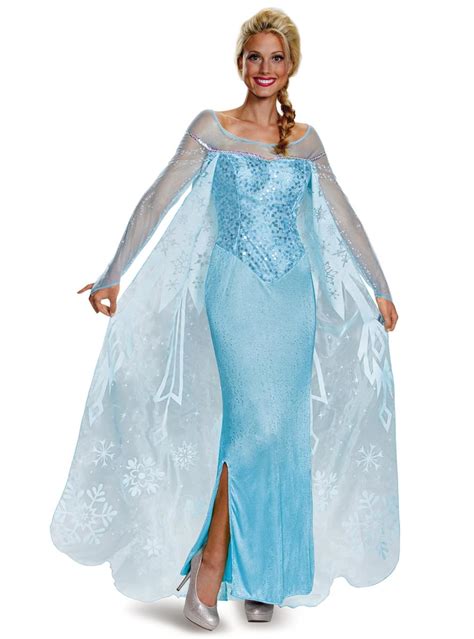 Costume Elsa La Reine Des Neiges Prestige Femme Funidelia