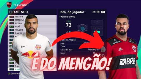 Edit Face Habilidades Fabricio Bruno Flamengo Pes Copia De Base