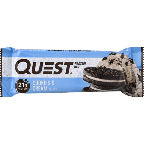 Quest Protein Bar Cookies & Cream Flavor (2.12 oz) - Instacart