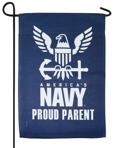 Navy Emblem Sublimated Garden Flag I Americas Flags