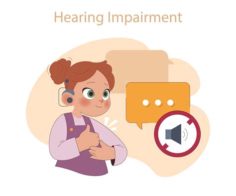 Hearing Impairment concept. 41170437 Vector Art at Vecteezy