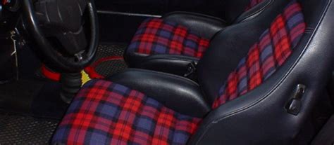 Tartan Porsche Seat Fabric Philip Raby Specialist Cars