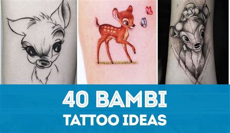 Updated Bambi Tattoos To Give You Strength Inspiration Bambi