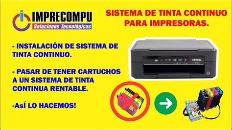 Instalación de sistema de tinta continuo a impresora Epson XP 211