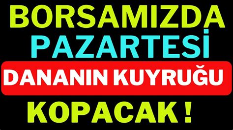 Borsada Pazartesi Dananın Kuyruğu Kopacak Borsa Yorumları Dolar