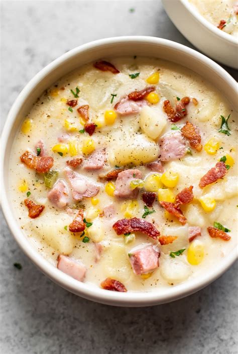 This Easy Creamy Ham Potato And Corn Chowder Recipe Is Easy To Make And