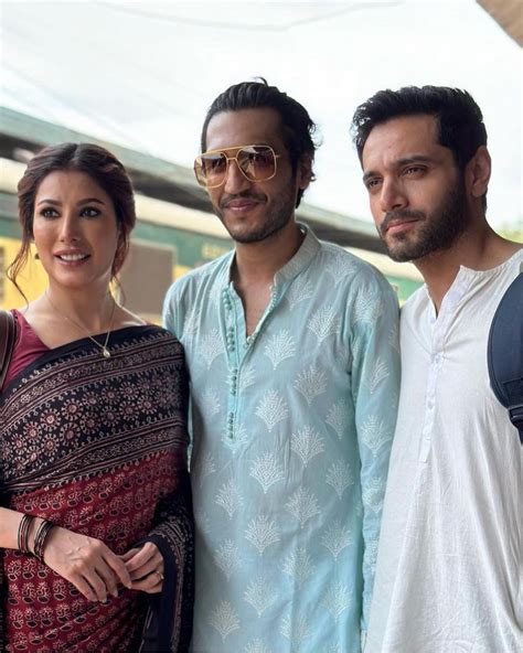 Wahaj Ali And Mehwish Hayat Look Intriguing In Teri Meri Kahaniyaan Bts