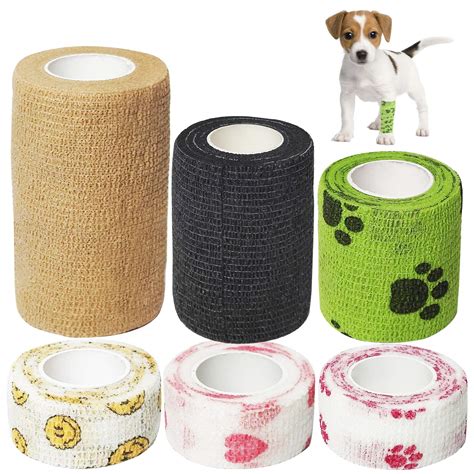 Buy Pet Vet Wrap 6 Rolls Self Adherent Bandages 45 Centimetres Wide