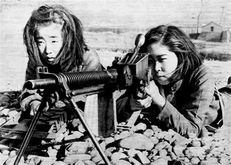 Japanese girls training in 1945 for the anticipated invasion of ...