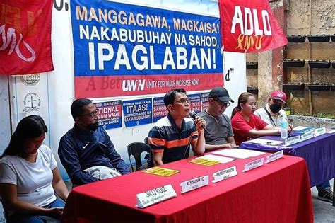 Mga Manggagawa Nagpetisyon Gawing P Araw Ang Minimum Wage Sa Metro