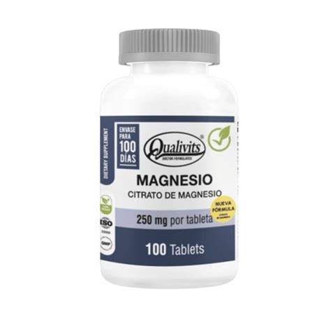 Citrato De Magnesio Qualivits Mg Tabletas Farmacia El T Nel