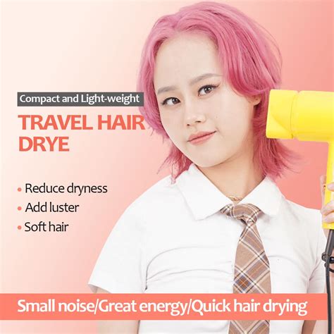 Hair Dryer Hot Cold Wind Speed Blower High Speed Dry Hair Compact Portable Travel W Hz