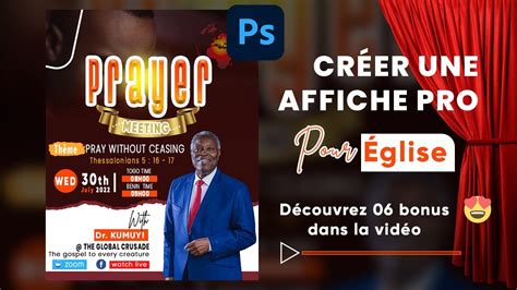 Comment créer une affiche d église avec Photoshop YouTube