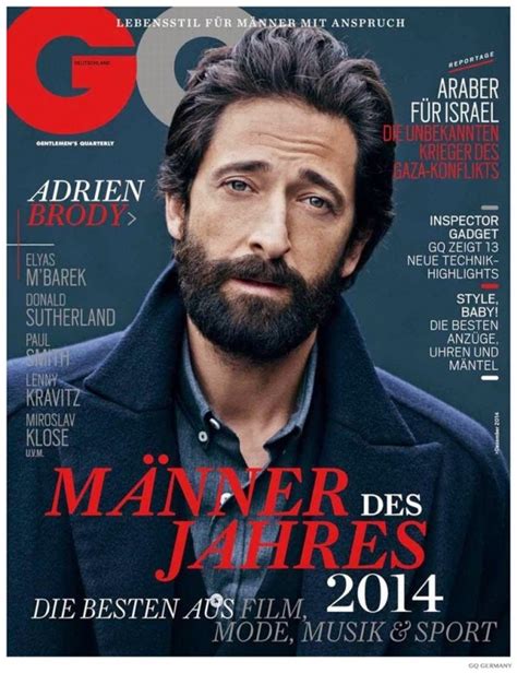 Adrien Brody Covers GQ Germany November 2014 Issue The Fashionisto