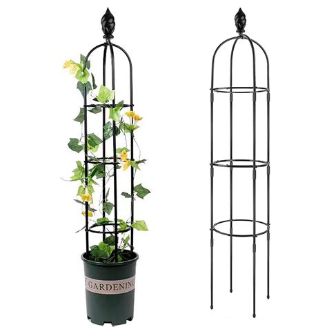 Buy 6 Feet Garden Trellis For Climbing S 1Pcs Metal Garden Obelisk