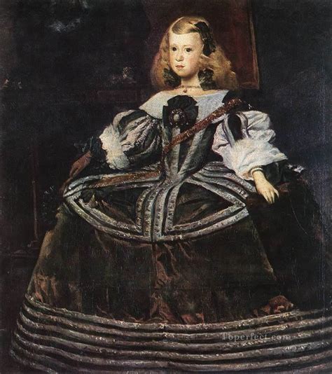 Portrait Of The Infanta Margarita Diego Velazquez Painting In Oil For Sale