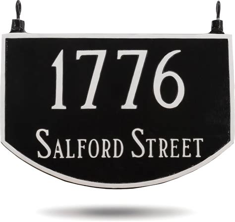 Montague Metal Products Two Sided Address Sign Double Sided Hanging Address