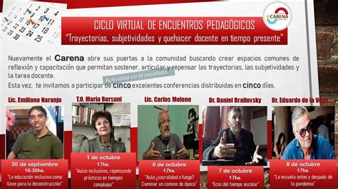 Ciclo Virtual De Encuentros Pedag Gicos Youtube