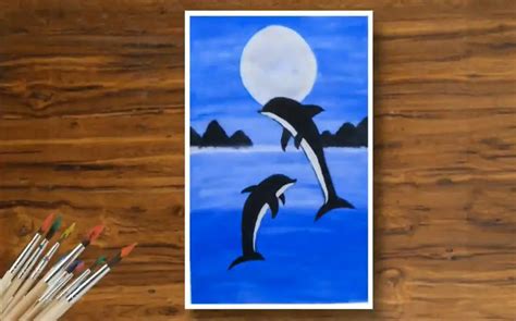 How To Paint Dolphins Amazing And Easy Tutorials