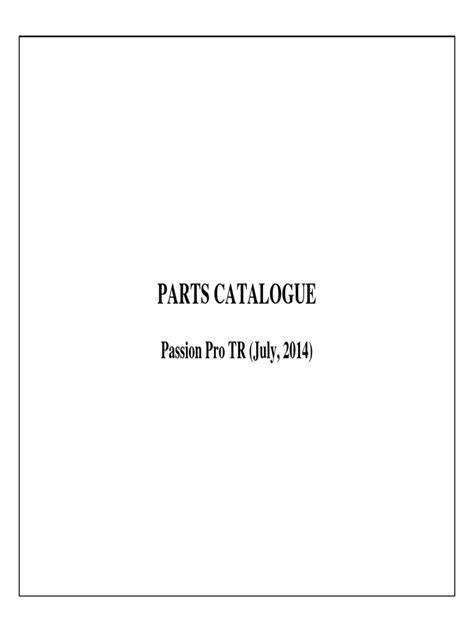 Catalogo De Partes Passion Pro Tr 14 Download Free Pdf Screw Clutch