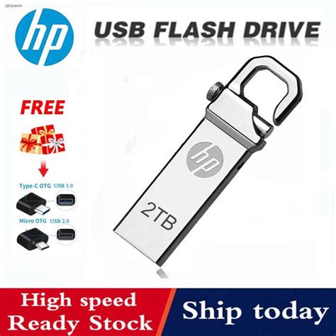 Ready Stock Metal USB Fash Drive 256GB 512GB 1TB 2TB USB Pendrive