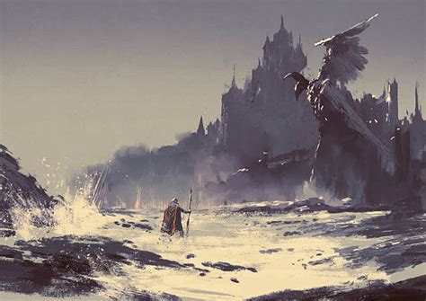 Wall Art Print | dark fantasy castle, Grandfailure | Europosters