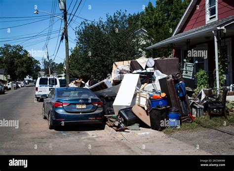 A General View Of Manville New Jersey In The Aftermath Of Flooding From Hurricane Ida On