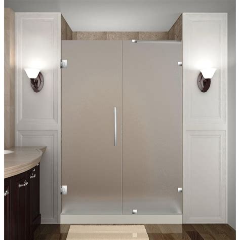 Aston Nautis 45 1 4 In To 46 1 4 In X 72 In Frameless Hinged Shower