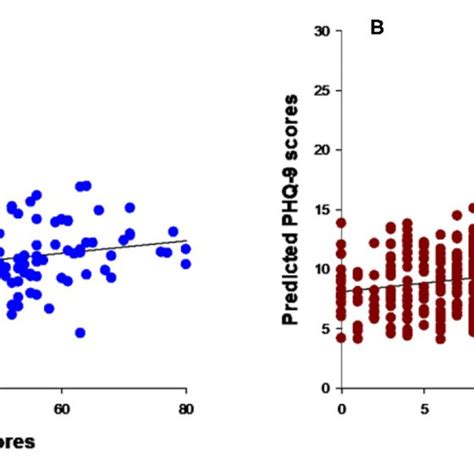 Scatter Plots Of Actual Vs Predicted Values Applying A Two Fold