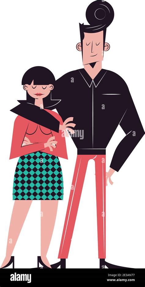 Romantic Couple Cartoons Hugging Design Relationship Love And Romance Theme Vector Illustration