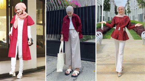 9 Ide Ootd Baju Merah Putih Untuk Hijabers Peringati Kemerdekaan