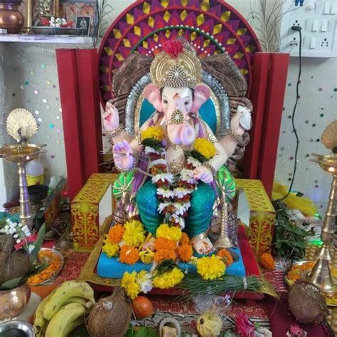 Eco Friendly Ganpati Makhar Decoration In Mumbai Ganesh Makhar